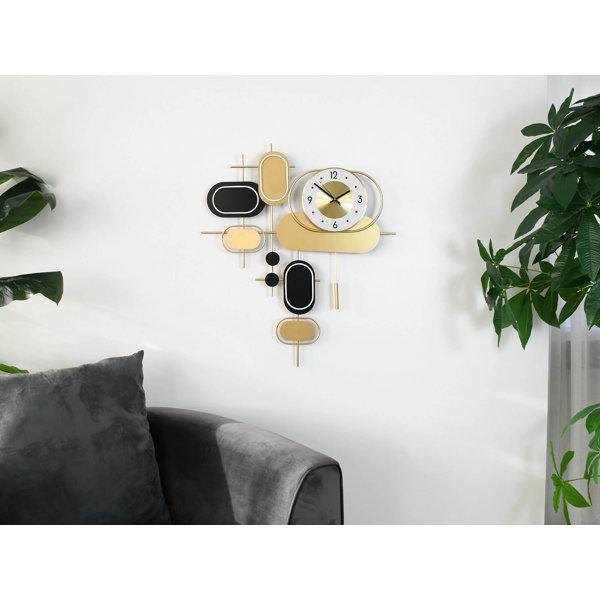 Canora Grey Amiyrah Metal Wall Clock Wayfair.co.uk